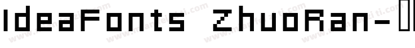 IdeaFonts ZhuoRan字体转换